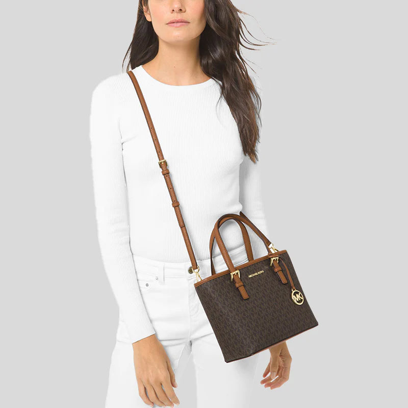 Michael Kors Jet Set Travel Extra Small Convertible Tote Brown