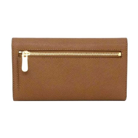 Michael Kors Jet Set Leather LG Trifold Wallet - Brown