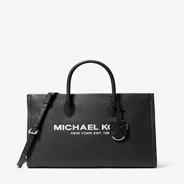 Michael Kors Mirella Medium Tote — Black — shoemaster